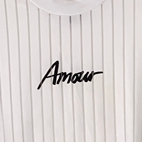 ASOS Men’s white mens pullover shirt enscribed Amour size XL 40 in chest - Picture 2 of 6